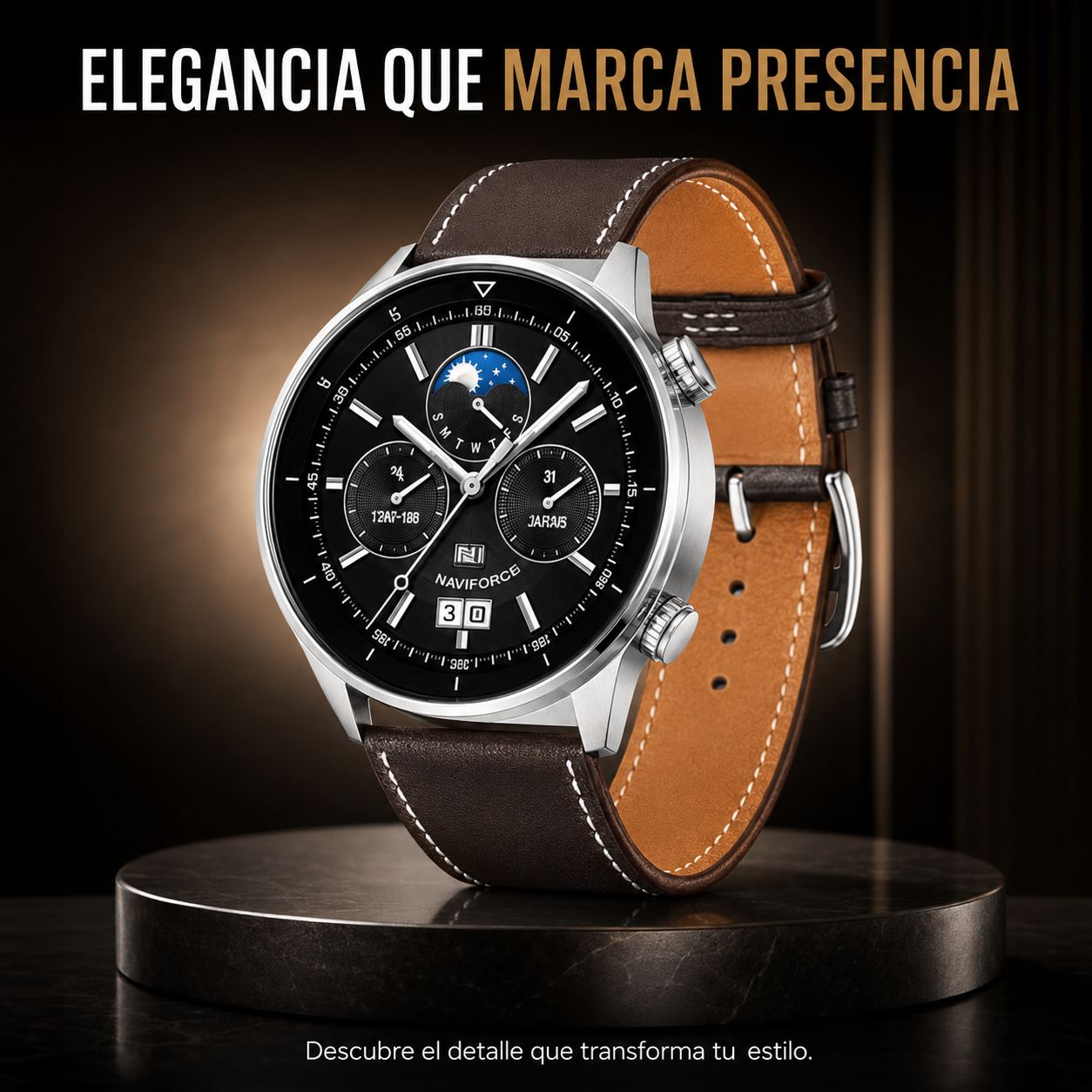 Smartwatch LG65 MAX con 3 correas — Adapta tu estilo y rutina
