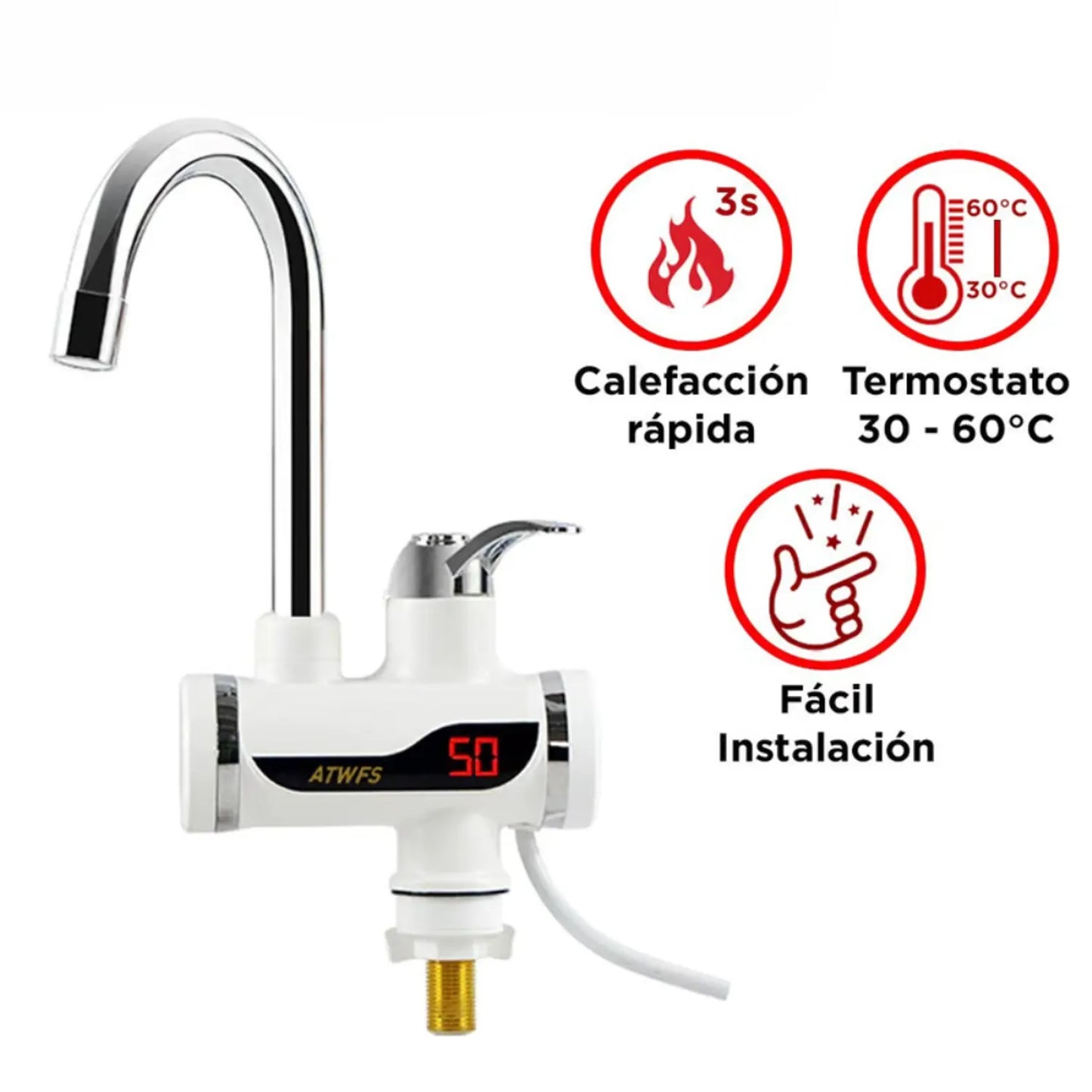 💧 ThermoClick™ – Agua caliente y purificada, 2 en 1, en segundos.