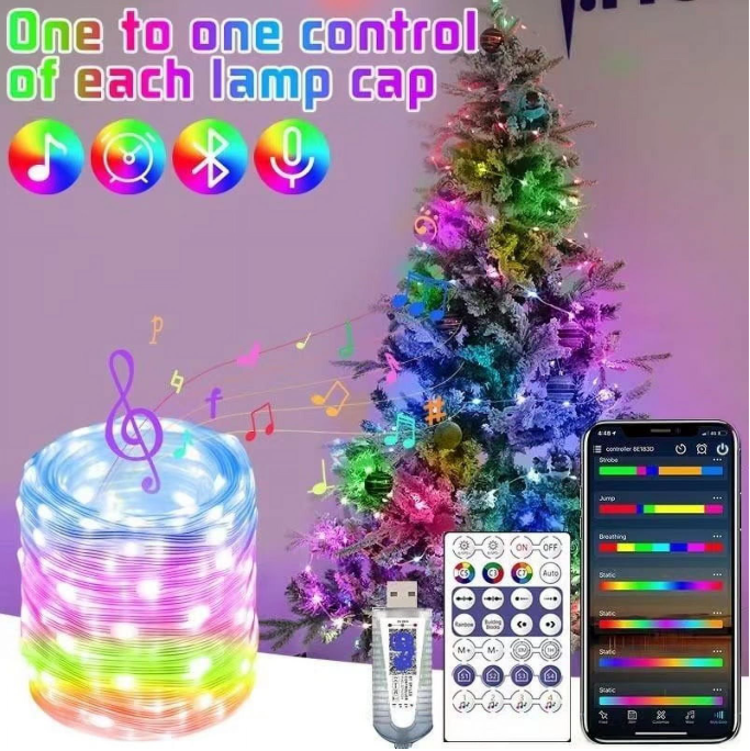 Transforma Tu Hogar con Luces Smart RGB – Música, Colores y Control Total🌈
