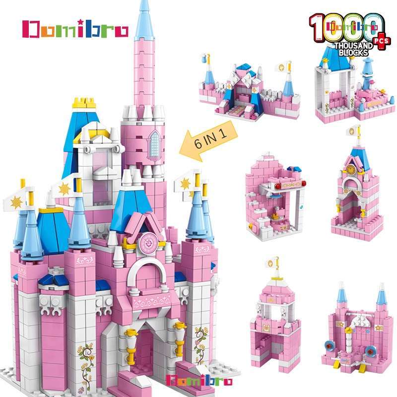 Lego de Dinosaurio - Castillo - Cohete de 1000 piezas - 6 en 1