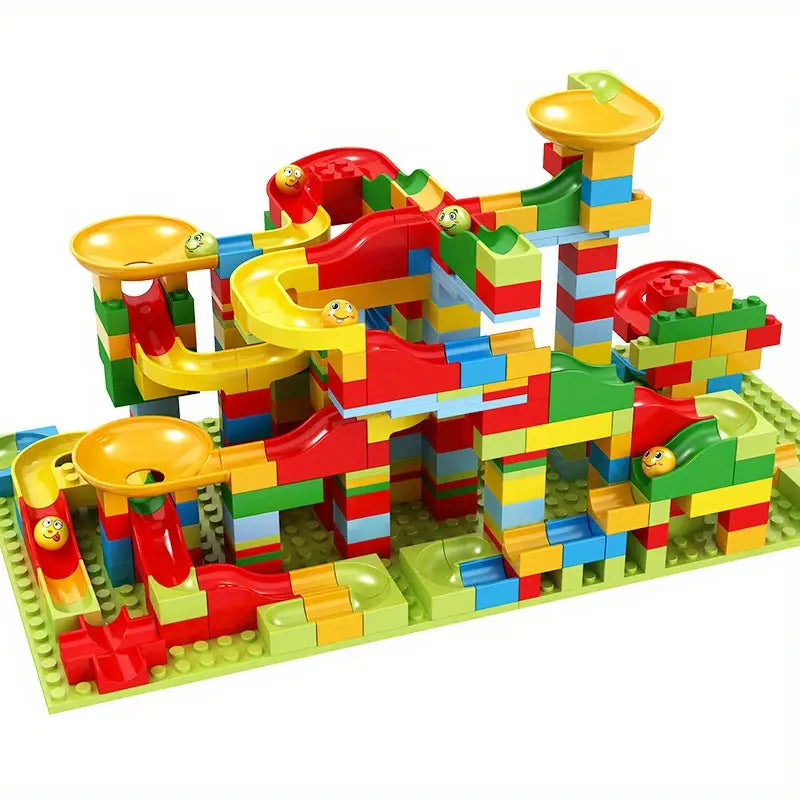 Lego de circuito de canicas de 328 piezas