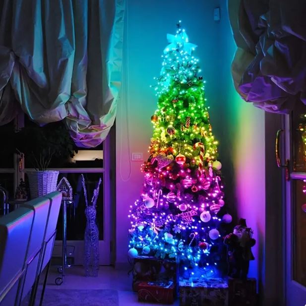 BrightXmas - Luces navideñas inteligentes con control por App - 16 millones de colores (10 Metros)