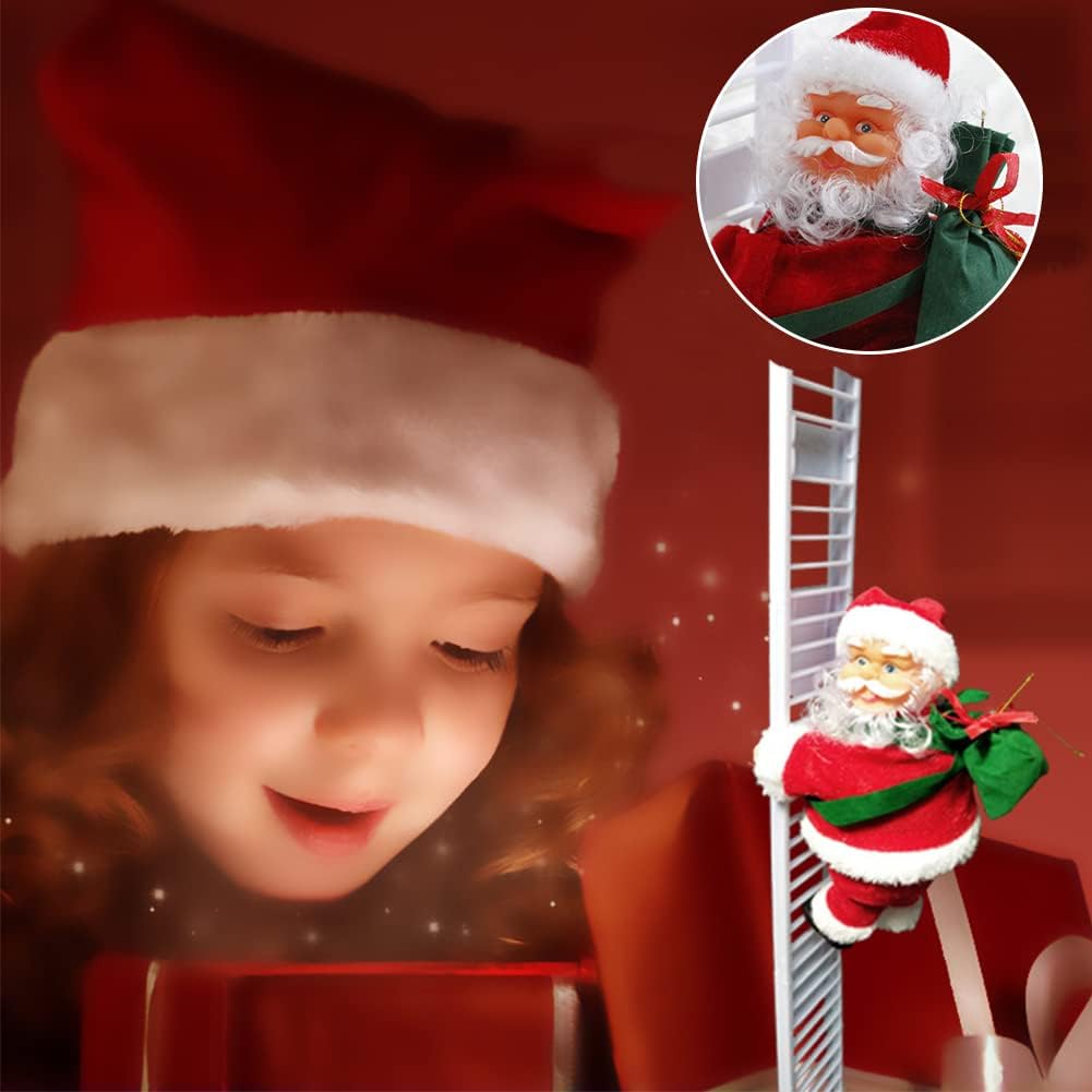 Papa Noel subiendo las Escaleras