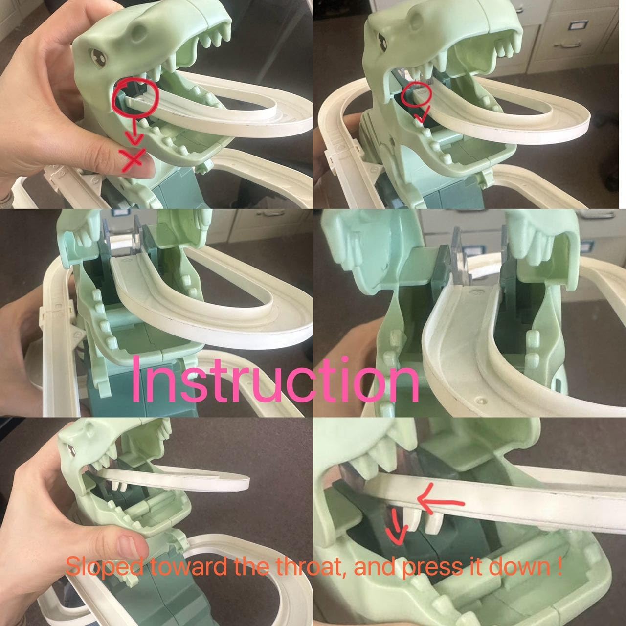 Juguete de montaña rusa de dinosaurio, juego de pista de carreras de dinosaurios con 8 piezas de coches de dinosaurios pequeños, juguetes de pista de carreras de dinosaurio, montaña rusa de aventura