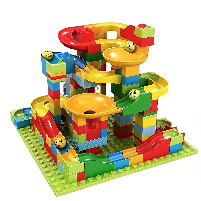 Lego de circuito de canicas de 328 piezas