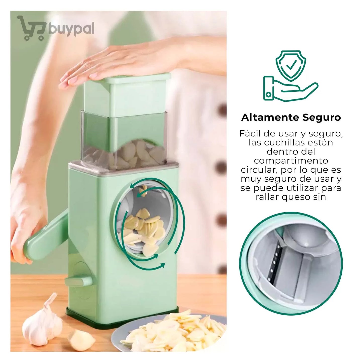 🥗 ChefQuick™: ¡Corta 44 veces con una sola vuelta!