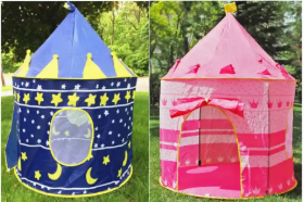 CARPA CASTILLO DE JUEGO 3 PERSONAS PLEGABLE PORTÁTIL PARA NIÑOS Y NIÑAS