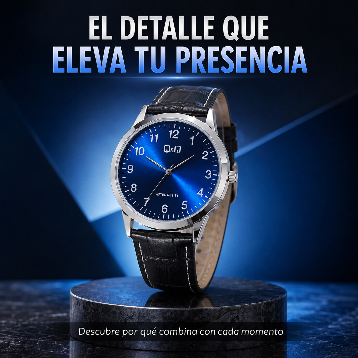 Reloj Analógico para Hombre Q&Q C08A-012PY — Eleva tu estilo cada día