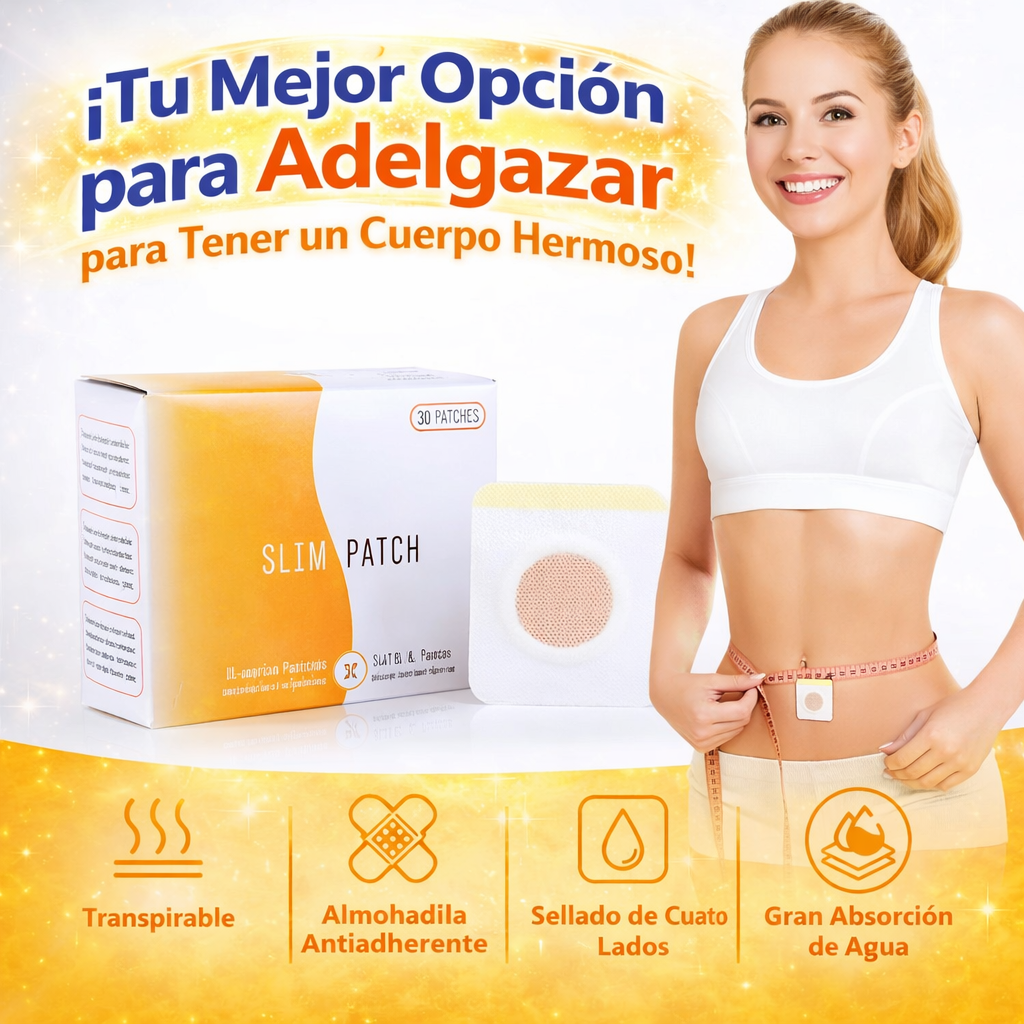 SLIM PATCH™ | el parche adelgazante que trabaja contigo mientras continúas tu rutina diaria Contenido 30 parches con ingredientes naturales.