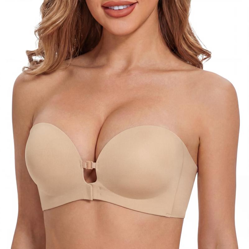 LUCKMEEY Womens: sostén tipo strapless sin tirantes