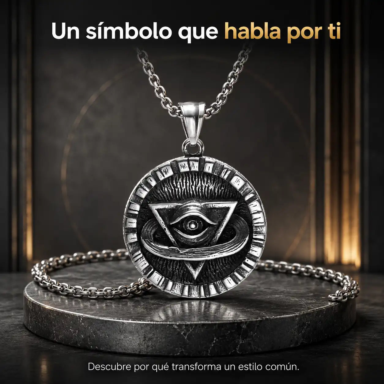Cadena con Colgante Illuminati — Expresa misterio y personalidad