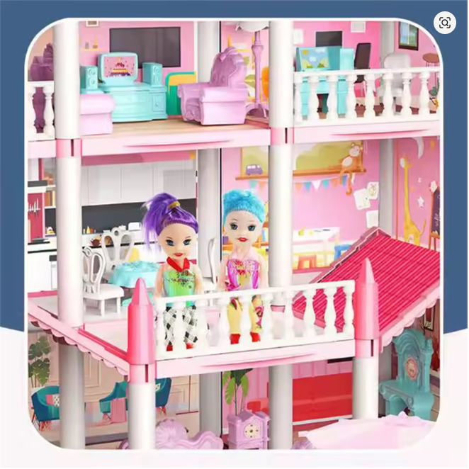 Casa de Muñecas Gigante 4 Pisos