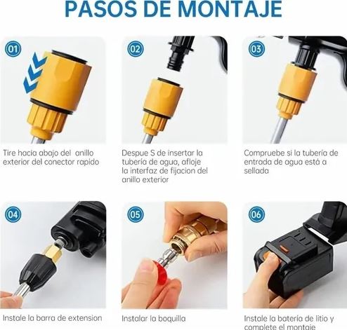 HydroForce Pro:🧼 Hidrolavadora sin enchufe, sin esfuerzo y con toda la potencia