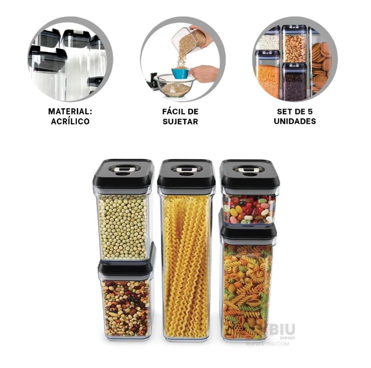 FreshBox Pro:🧺 ¡Organiza tu cocina como una profesional con este kit hermético!