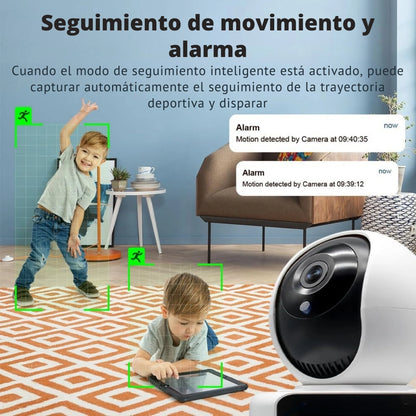 Cámara WIFI Bidireccional 3 en 1 con sensor de movimiento.