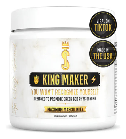 King Maker - Suplemento con Tongkat Ali, Turkesterona, Ecdisterona, Fadogia Agrestis, betarraga roja, maca negra y zinc (13 en 1)