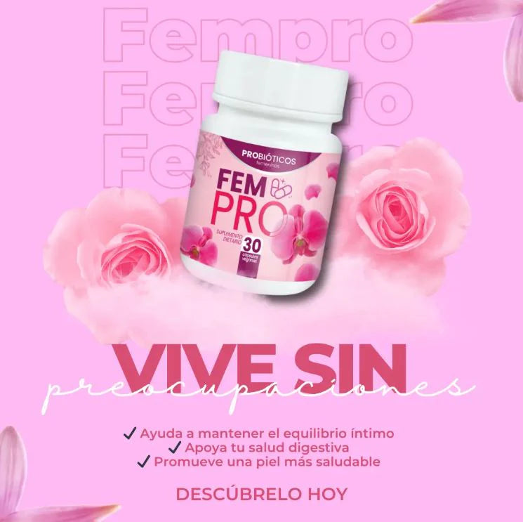 FemPro™:🌸 Equilibra tu salud íntima, digestiva y hormonal con un solo suplemento