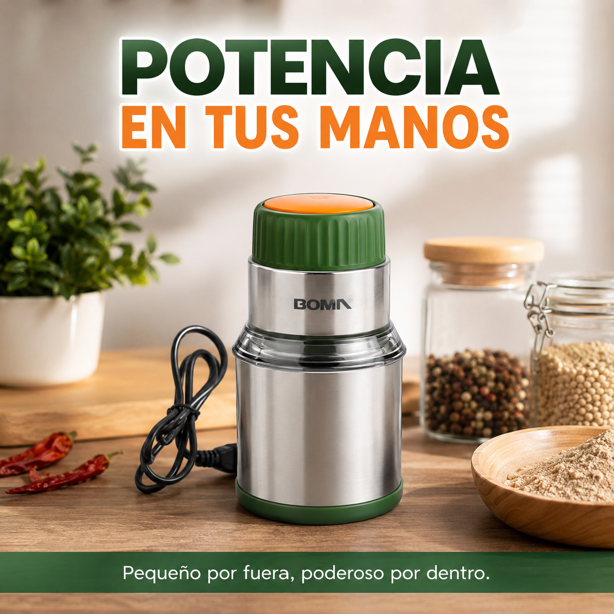 Picadora Eléctrica de Alimentos de 1 Litro — Pica más rápido y uniforme