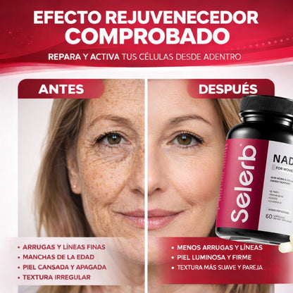Selerb 8-in-1 NAD+ Cellular Renewal Formula - 🧬 Ciencia avanzada para rejuvenecer tus células desde adentro y reflejarlo en tu piel