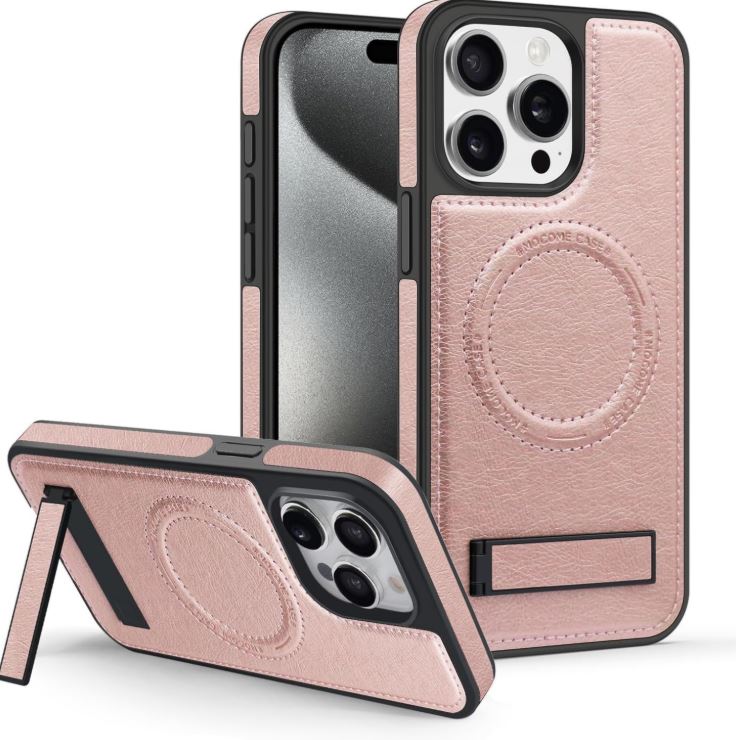 iShield Pro Max:🔒✨ ¡Protección 360° + Cuero + Carga Magnética en UNA sola funda!