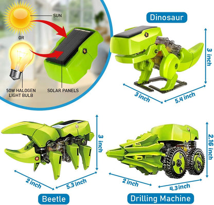 Kit de robótica educativa solar. 3 en 1.