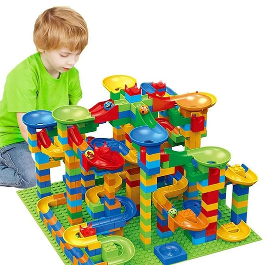 Lego de circuito de canicas de 328 piezas