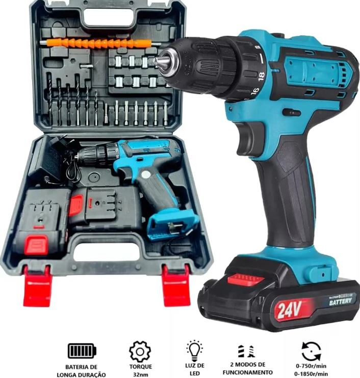 TurboFix Pro Kit:⚙️ Taladra, atornilla y crea sin límites con doble batería de larga duración🧰⚡