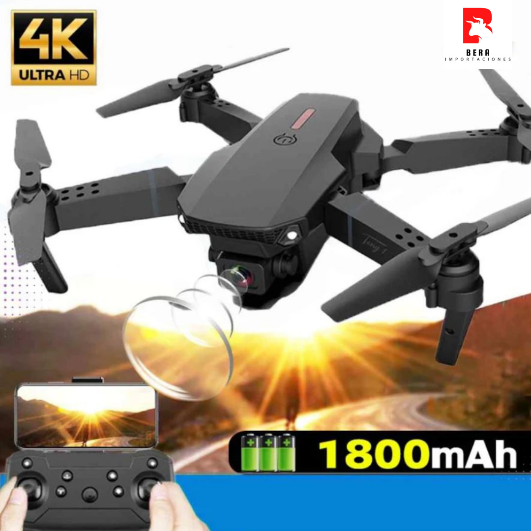 SkyPro E88™:🎥📸4K UltraHD Doble Cámara para tomas de alto nivel