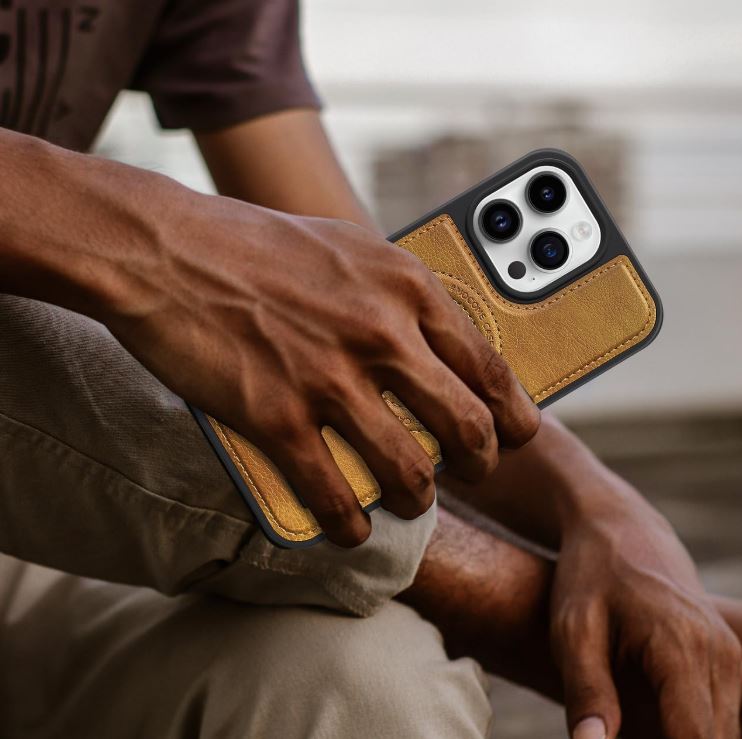 iShield Pro Max:🔒✨ ¡Protección 360° + Cuero + Carga Magnética en UNA sola funda!