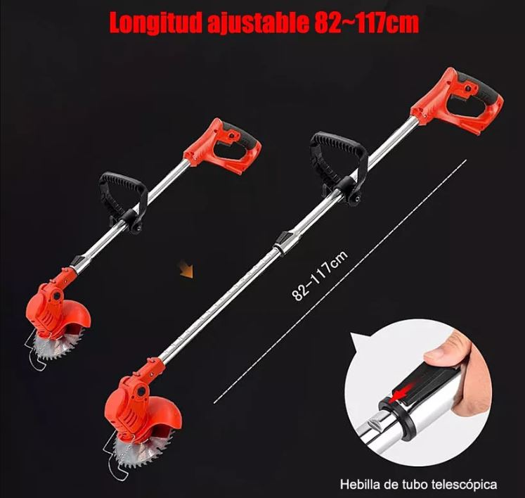 INALAMBRICA! Desbrozadora Eléctrica 3 en 1🌱 Podadora Cortadora Césped