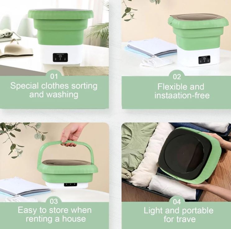 LavaGo™ Fold Min:🧳💦 La lavadora que cabe en tu mochila