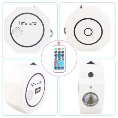 Proyector LED Octagonal + Parlante Bluetooth – Transforma Tu Habitación en un Show de Luces ✨