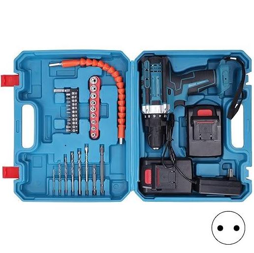 TurboFix Pro Kit:⚙️ Taladra, atornilla y crea sin límites con doble batería de larga duración🧰⚡