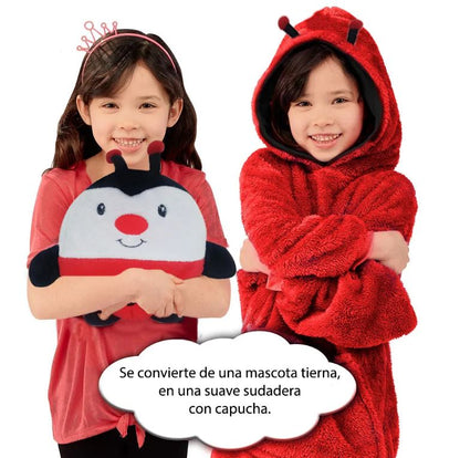 Huggle Pets:¡Del peluche al abrigo en segundos! 🧸✨ Tu hijo siempre abrigado y feliz