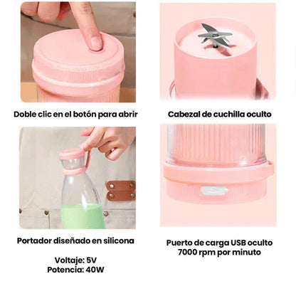 Licuadora portatil para batidos instantaneos