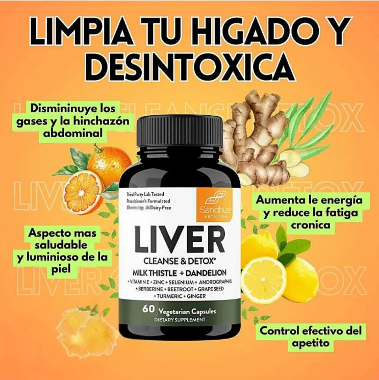 LiverShield PRO®: Desintoxicación natural para sentirte más liviano cada día (70 Cápsulas)
