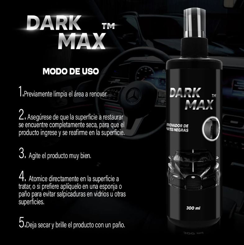DARK MAX™: Devuelve el Negro Intenso y Brillo de Fábrica a tu Auto