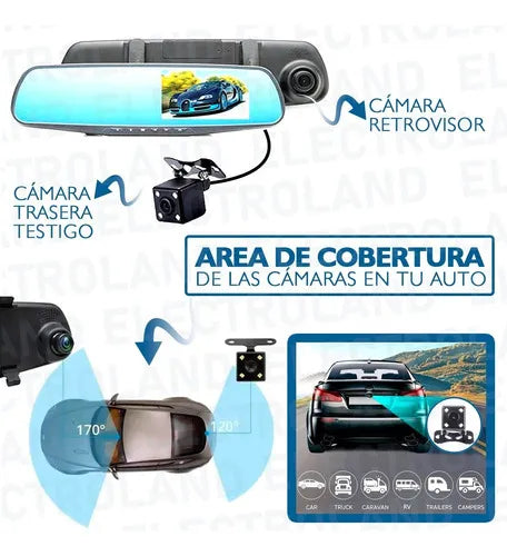 Cámara Retrovisor Full HD 🚗 Tu Auto Más Seguro, Moderno y Conectado