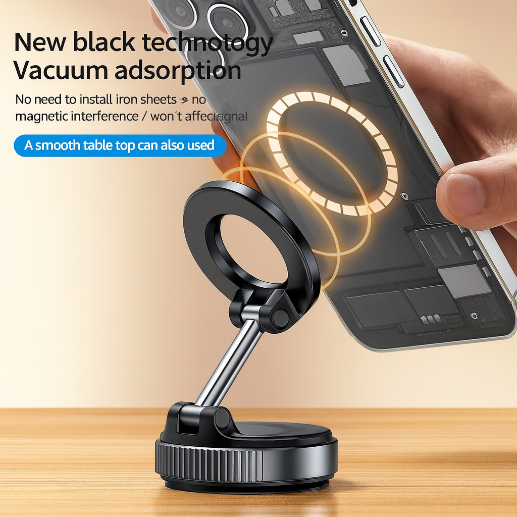 SOPORTE MAGNÉTICO PLEGABLE PARA TELÉFONO INTELIGENTE