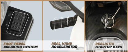 Moto Eléctrica Kids 12V: Potencia, Luces y Bluetooth ⚡🎶