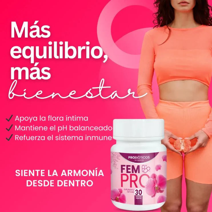 FemPro™:🌸 Equilibra tu salud íntima, digestiva y hormonal con un solo suplemento