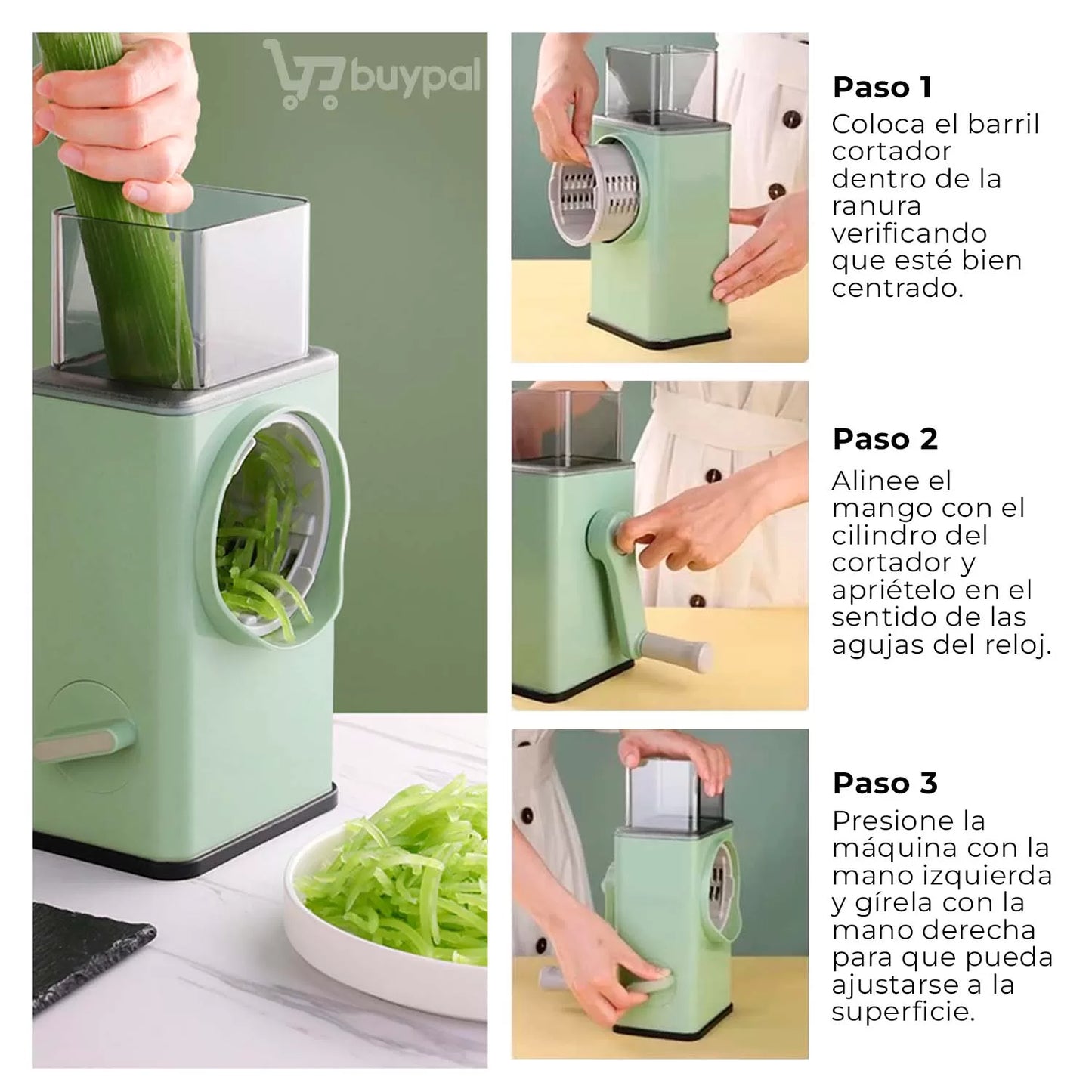 🥗 ChefQuick™: ¡Corta 44 veces con una sola vuelta!