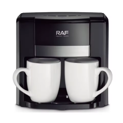 Cafetera Doble RAF R.115 — 2 Tazas en Minutos, Sabor de Barista ☕⚡