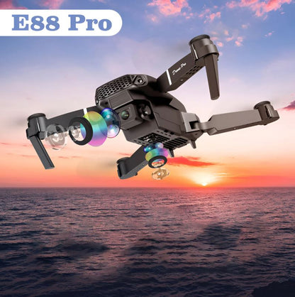 SkyPro E88™:🎥📸4K UltraHD Doble Cámara para tomas de alto nivel