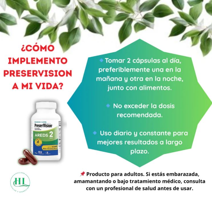 PreserviVisión+™:👀✨ Dile adiós al cansancio visual con una cápsula diaria💊🧿