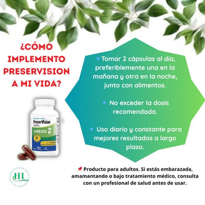 PreserviVisión+™:👀✨ Dile adiós al cansancio visual con una cápsula diaria💊🧿