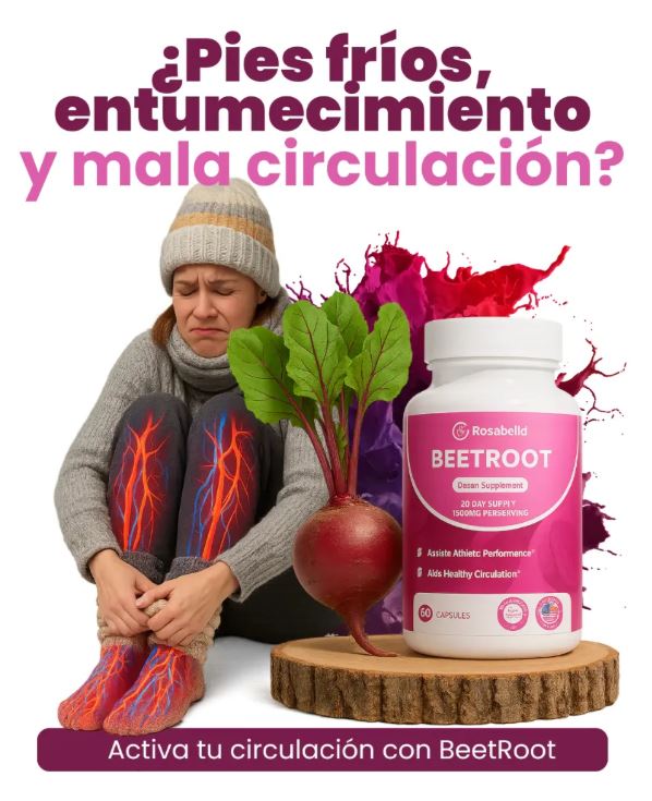 Beetroot Power: ¡🔥Energía Pura, Resistencia Brutal y Bienestar Total en Cápsulas! 💪🍠🌿