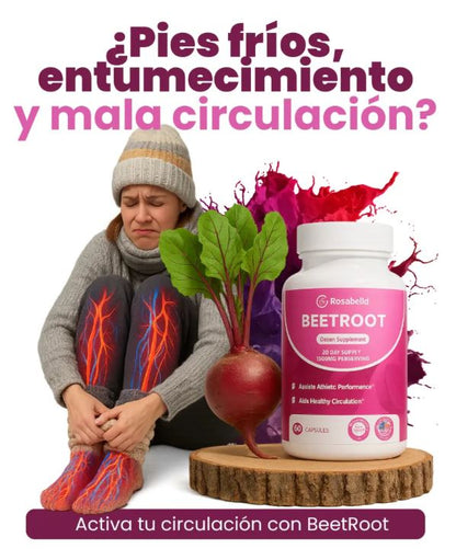 Beetroot Power: ¡🔥Energía Pura, Resistencia Brutal y Bienestar Total en Cápsulas! 💪🍠🌿