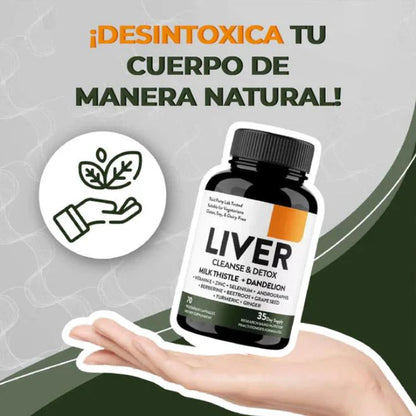 LiverShield PRO: Desintoxicación natural para sentirte mas liviano cada día (70 Cápsulas )