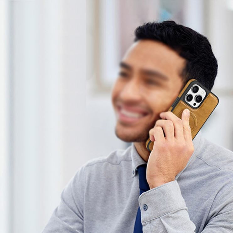 iShield Pro Max:🔒✨ ¡Protección 360° + Cuero + Carga Magnética en UNA sola funda!